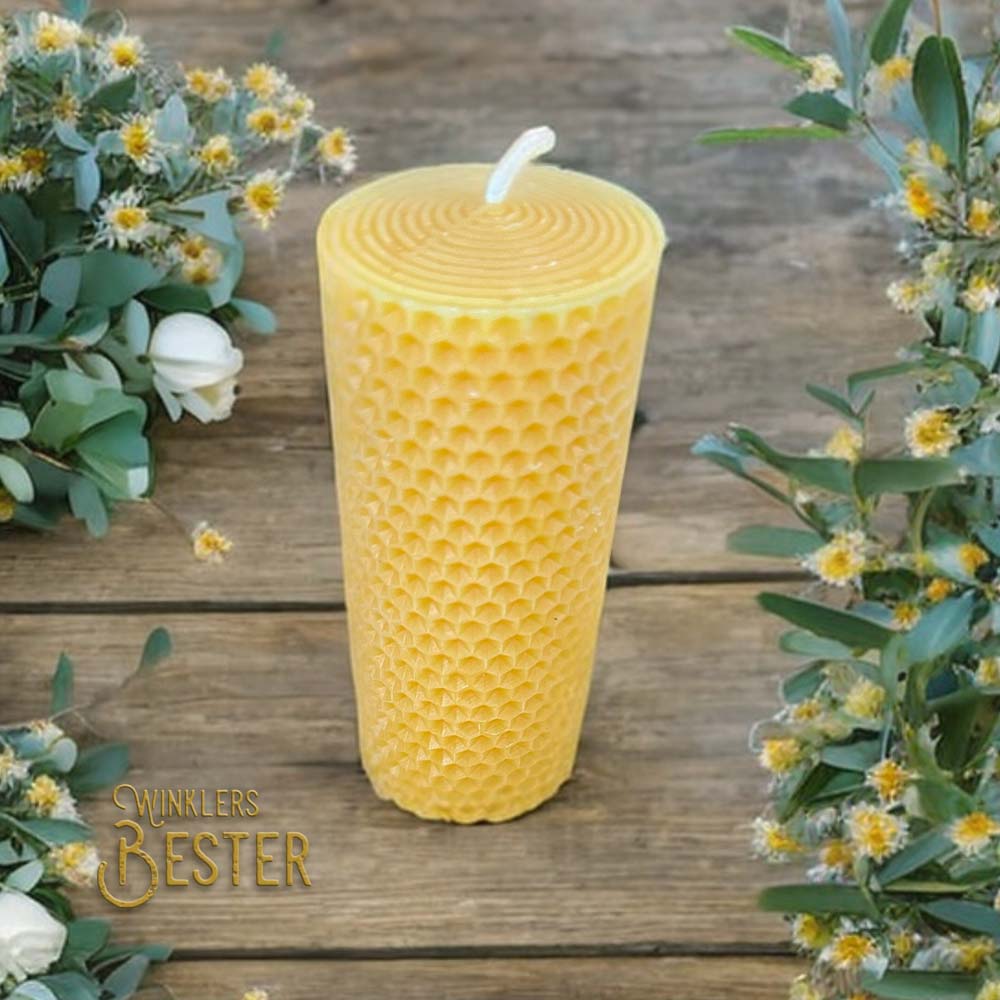 Stumpenkerze Bienenwalze